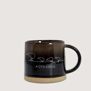 Ceramic Mug Kiwi Black