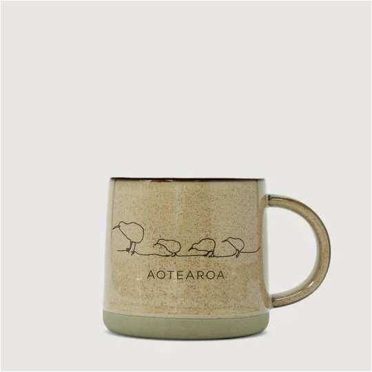 Ceramic Mug Kiwi Brown
