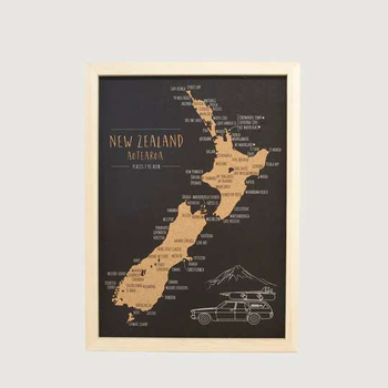 Pin Cork Map A4