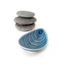Mussel Shell Dish 8cm Blue