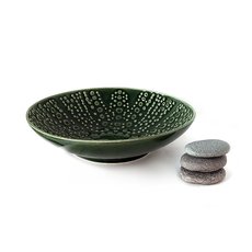 Round Kina Bowl 22cm Green-artists-and-brands-The Vault