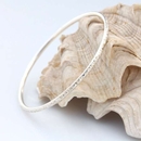 Harmony Textured Bangle Silver Medium