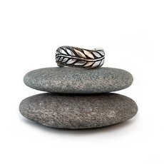 Fern Twist Band Silver-jewellery-The Vault