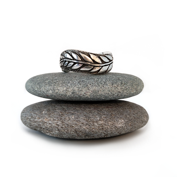 Fern Twist Band Silver