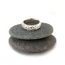 Version Three Textured Band Silver