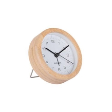 Karlsson Neat Round Alarm Clock White-lifestyle-The Vault