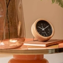 Karlsson Neat Round Alarm Clock Black
