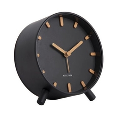 Karlsson Grace Alarm Clock Black-lifestyle-The Vault