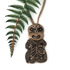 Bronze Pendant Tiki-jewellery-The Vault