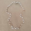 Silver and Brass Cloud Link Chain