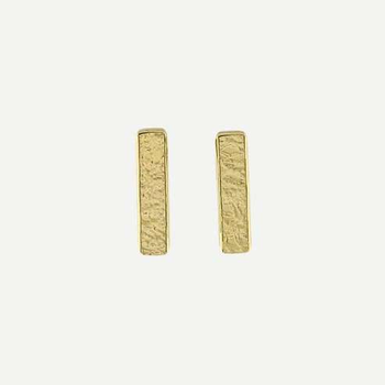Bar Studs Gold Plate