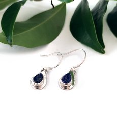 Lapiz Drop Earrings Silver-jewellery-The Vault