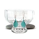 Leaf Drop Earrings Sea Green