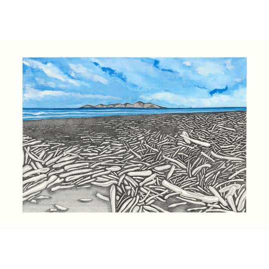 Kapiti Island Paekakariki A3 Print