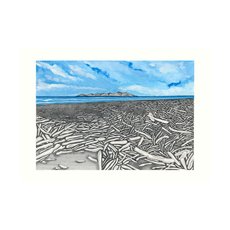 Kapiti Island Paekakariki A4 Print-artists-and-brands-The Vault