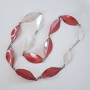 Copper Rata Leaf Necklace w 3 Silver Leaf