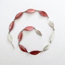 Copper Rata Leaf Necklace w 3 Silver Leaf