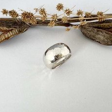 High Dome Ring Silver-jewellery-The Vault
