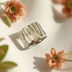 Valleys Ring Silver-jewellery-The Vault