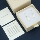 North Star Hoop Stud Earrings Silver
