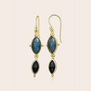 Thrid Eye Earrings Gold Plate
