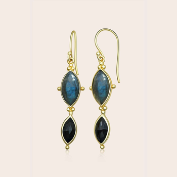 Thrid Eye Earrings Gold Plate