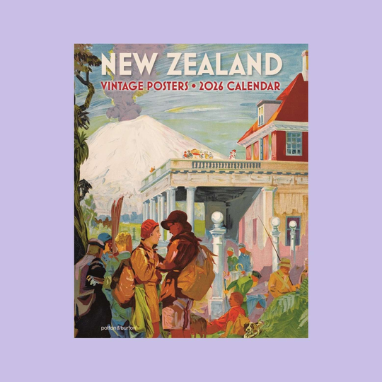 New Zeland Vintage Posters Calendar 2026 Small
