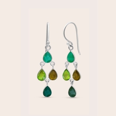 Good Fortune Earrings Silver-jewellery-The Vault