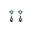 Drop in the Ocean Topaz Studs Silver