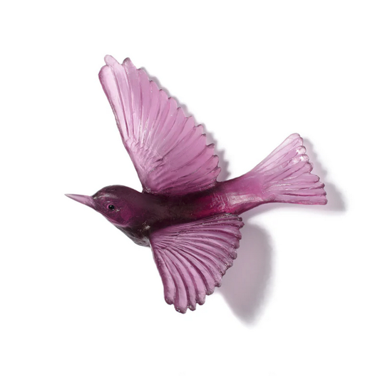 Cast Glass Silvereye Gold Amethyst