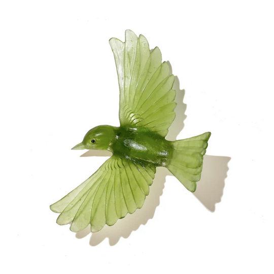 Cast Glass Yellowhead Olive