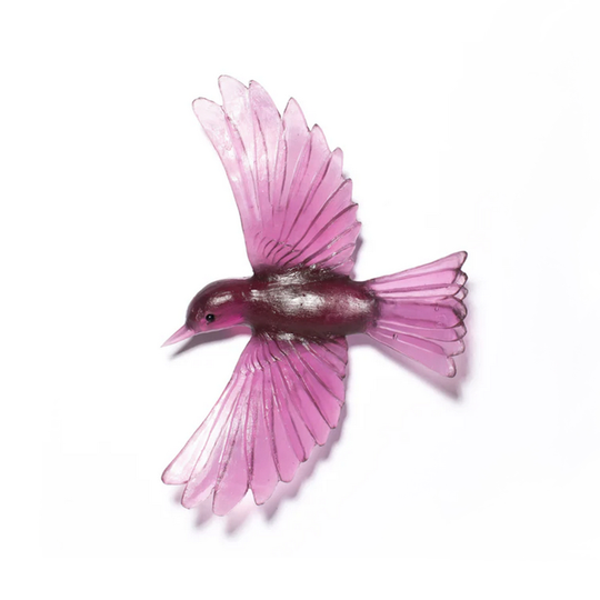 Cast Glass Yellowhead Gold Amethyst