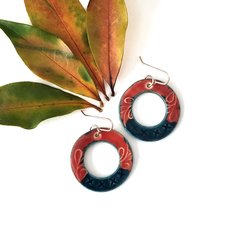 Porcelain Earrings Donut-jewellery-The Vault
