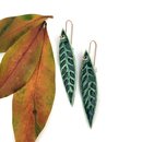 Porcelain Earrings Leaf