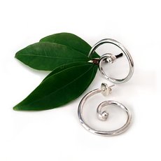 Modern Koru Earrings Large-jewellery-The Vault