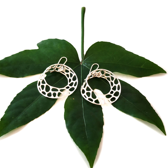 Mobius Earrings Silver