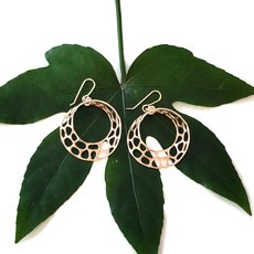 Mobius Earrings Gold Plate-jewellery-The Vault