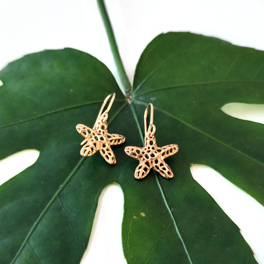 Korokio Earrings Gold Plate