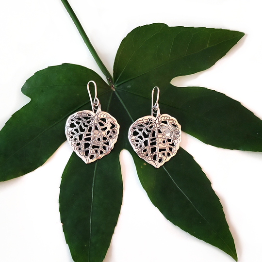 Small Kawakawa Earrings Silver