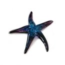 Glass Starfish Purple Blue