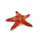Glass Starfish Orange Pink