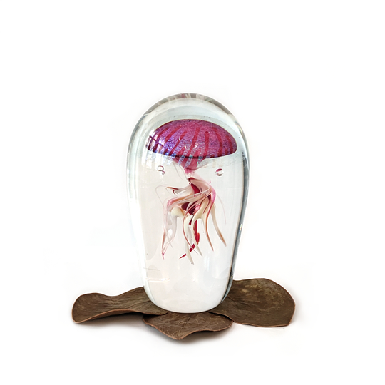Glass Sculpture Jellyfish Large