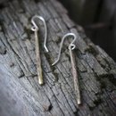 Tirau Earrings Reticulated Brass 