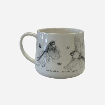 Cup Come Fly with Me Piwakawaka 