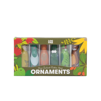 Native Bird Ornaments Set of 6