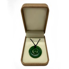 Pounamu Pendant Closed Koru-jewellery-The Vault