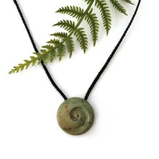 Pounamu Pendant Closed Koru-jewellery-The Vault