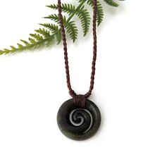 Pounamu Pendant Open Koru-jewellery-The Vault