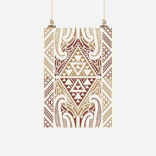 Tea Towel Kowhaiwhai Brown
