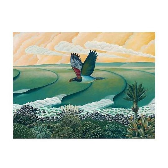 Kereru at Whale Bay Raglan A3 Print